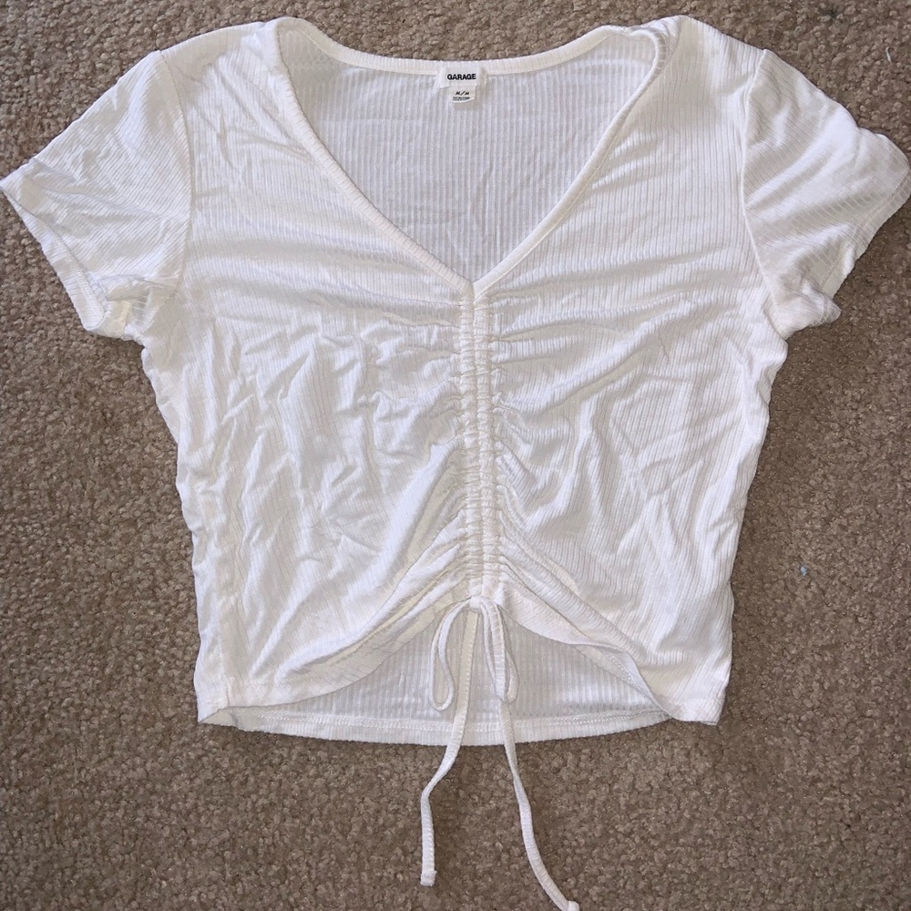 white size medium garage t-shirt